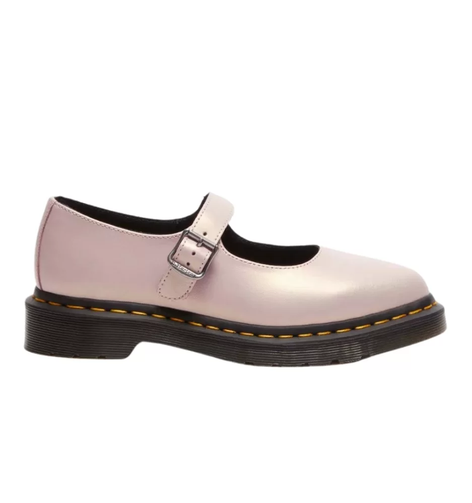 Dr. Martens Scarpe Elphie II Iridescent Mary Jane Rosa Polvere 41092650