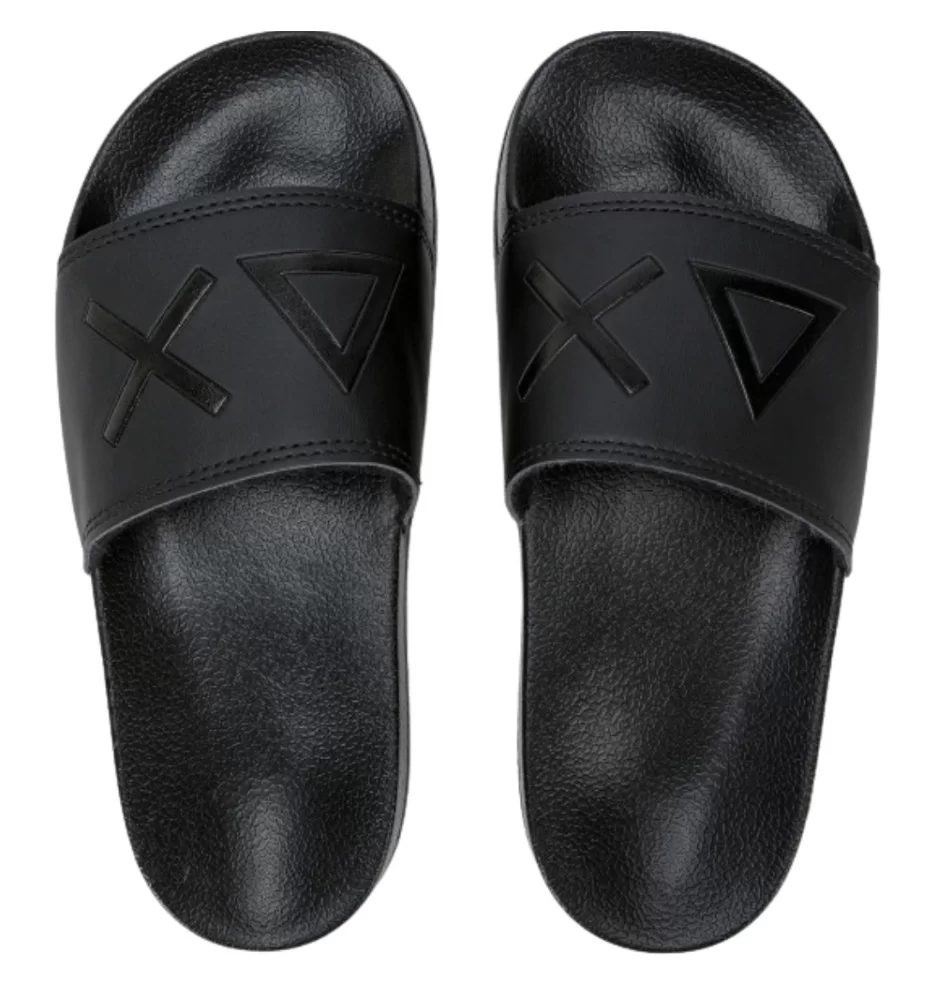Sun68 Ciabatte Boy's Logo Nero X35302 11