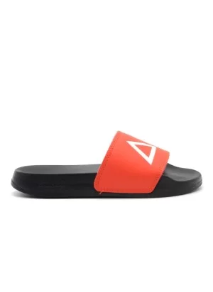 Sun68 Ciabatte Boy's Logo Nero E Lampone X35302 1192