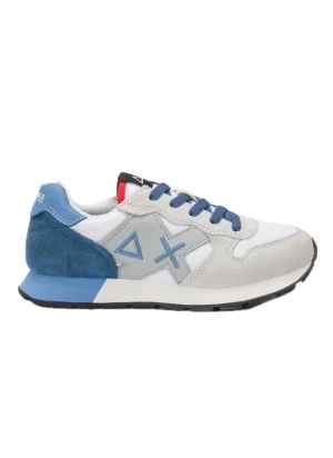 Sun68 Scarpe Boy's Jaki 2.0 Solid Ragazzi Bianco E Blu Z35311T 01