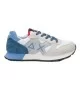 Sun68 Scarpe Boy's Jaki 2.0 Solid Ragazzi Bianco E Blu Z35311T 01