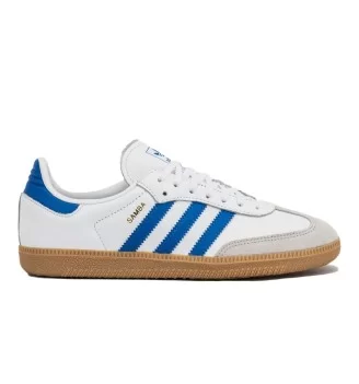 Adidas Scarpe Samba Og J Bianco E Blu JP5482