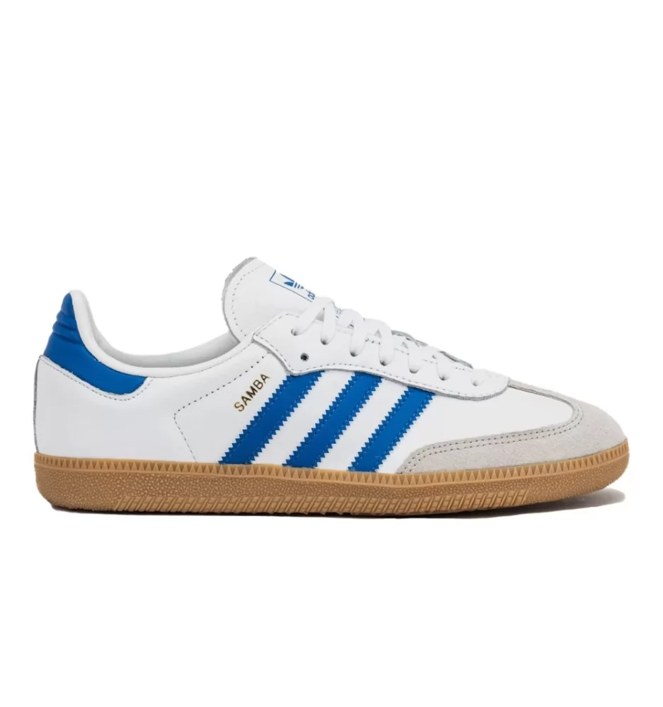 Adidas Scarpe Samba Og J Bianco E Blu JP5482