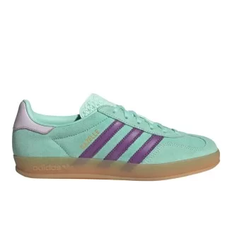 Adidas Scarpe Gazelle Indoor W Verde Acqua E Viola JQ0192