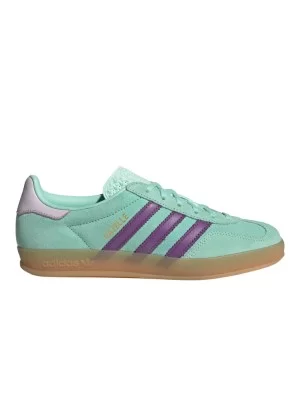 Adidas Scarpe Gazelle Indoor W Verde Acqua E Viola JQ0192
