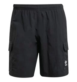 Adidas Pantaloncini Trefoil Essentials Woven Cargo Nero JD0406