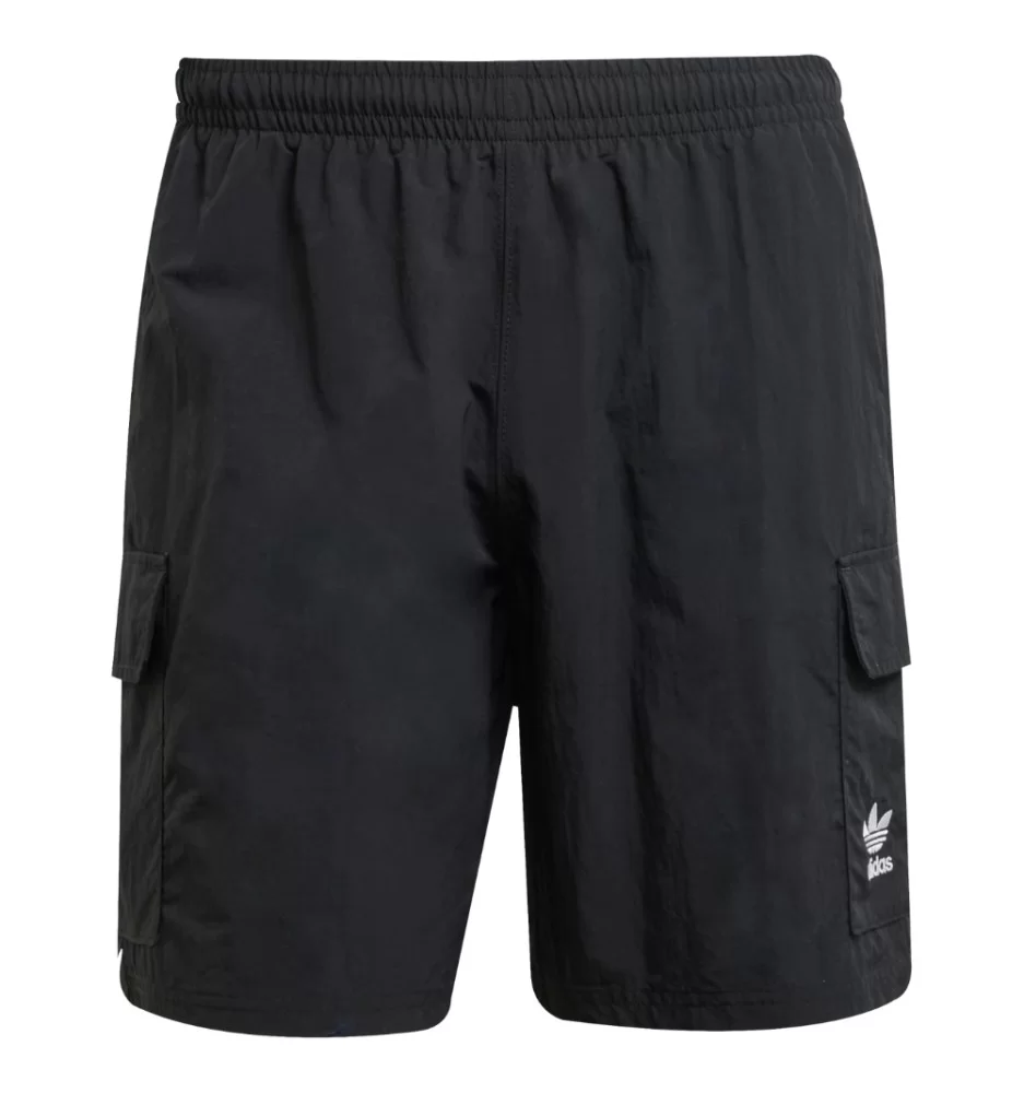Adidas Pantaloncini Trefoil Essentials Woven Cargo Nero JD0406