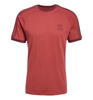 Adidas T-shirt Adicolor Classics 3-Stripes Rosso JN7019