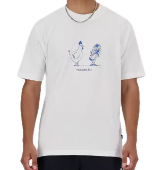 New Balance T-shirt Chicken Or Shoe Bianco | New Balance | 