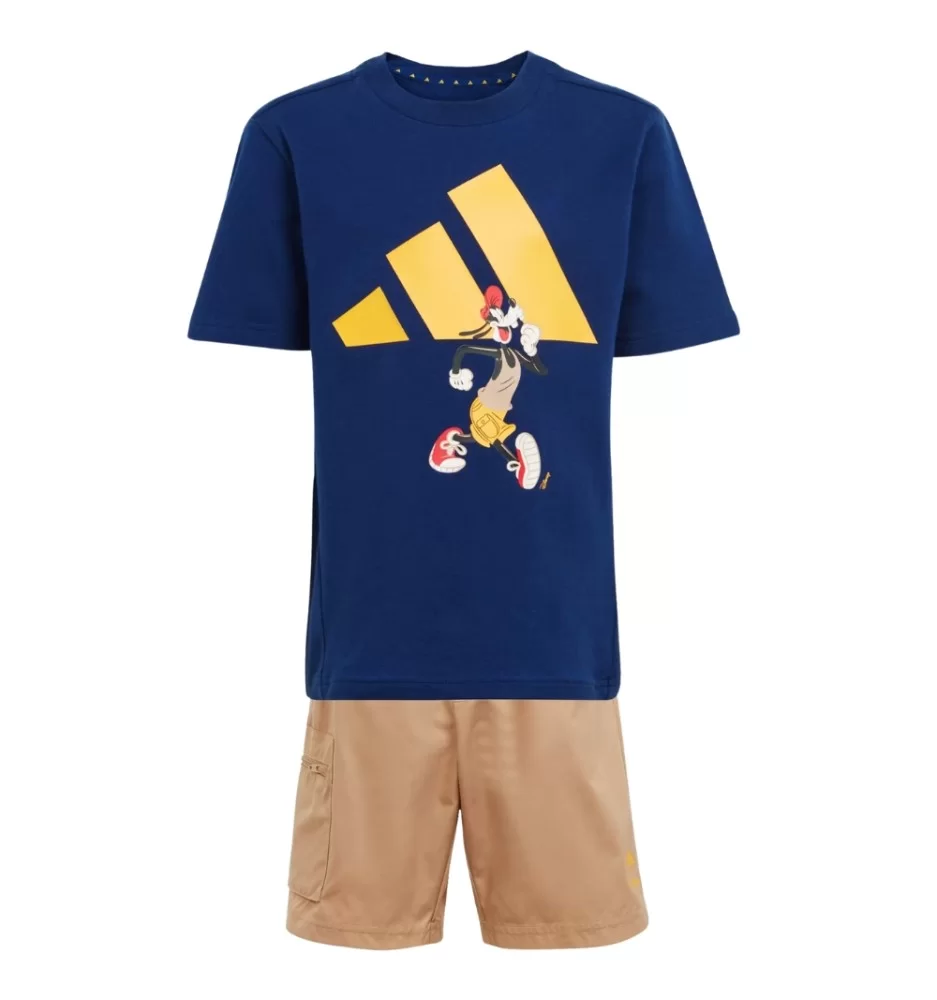 Adidas Tuta Essentials Disney Mickey Mouse Blu E Beige JD4548