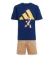 Adidas Tuta Essentials Disney Mickey Mouse Blu E Beige JD4548