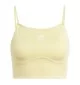 Adidas Reggiseno Top Adicolor 3-Stripes Giallo Chiaro JD5010