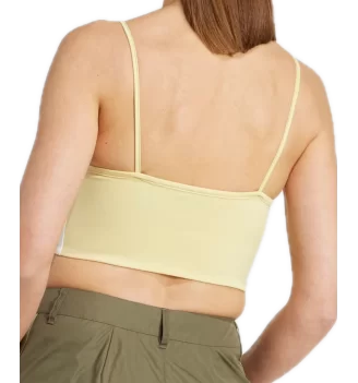 Adidas Reggiseno Top Adicolor 3-Stripes Giallo Chiaro | Adidas | 