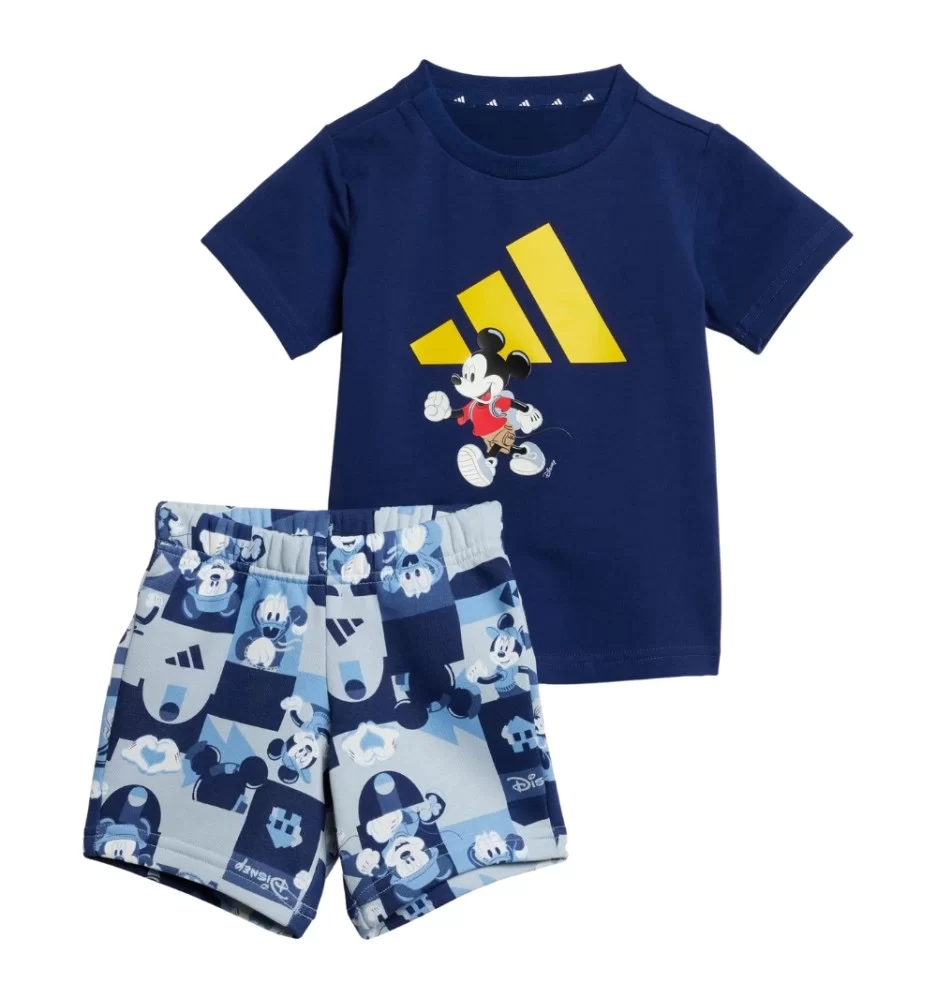 Adidas Tuta Disney Mickey Mouse Blu Scuro E Celeste JD0377