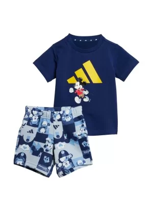 Adidas Tuta Disney Mickey Mouse Blu Scuro E Celeste JD0377