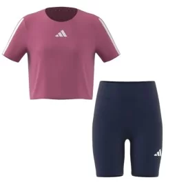 Adidas Tuta Train Essentials Rosa E Blu JJ5043