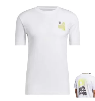 Adidas T-shirt Jet Set Camper Graphic Bianco JI9409
