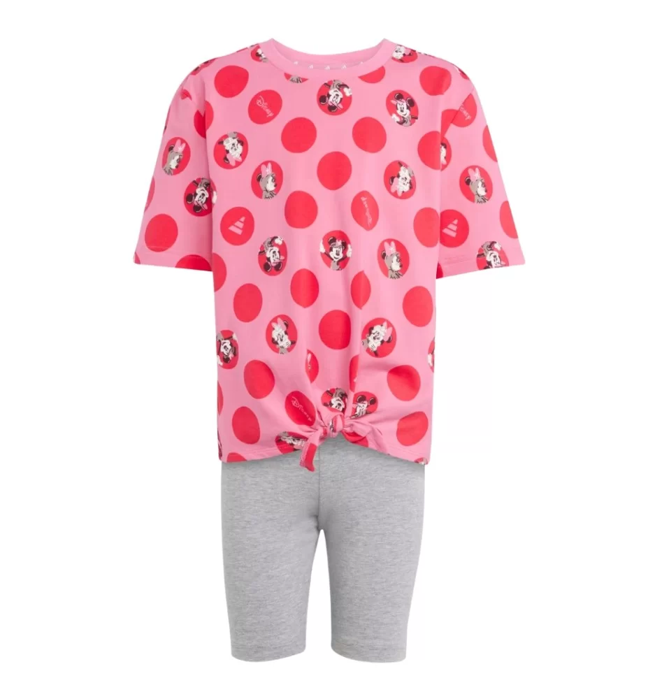 Adidas Tuta Disney Minnie Mouse Rosa E Grigio JF3646
