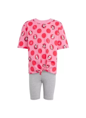 Adidas Tuta Disney Minnie Mouse Rosa E Grigio JF3646