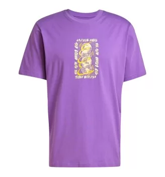 Adidas T-shirt Q12 Street Roller Viola JP4498
