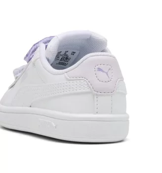 Puma Scarpe Smash 3.0 L Glitter Velcro V Inf Bianco E Viola | Puma | 