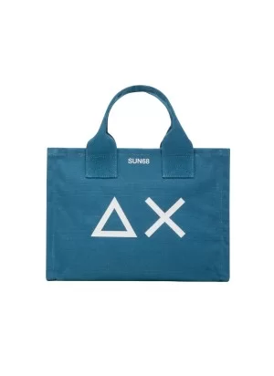 Sun68 Borsa Da Spiaggia Canvas Beach Bag Blu X35212 80