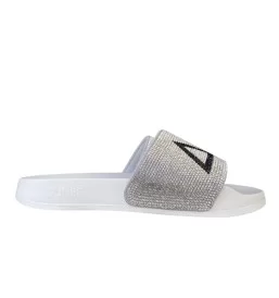 Sun68 Ciabatte Logo Strass Bianco X35205 01