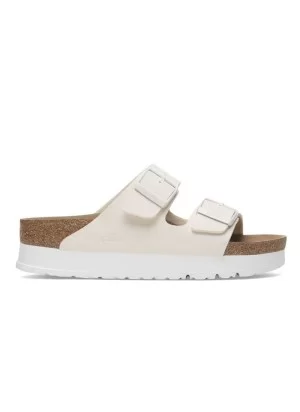 Birkenstock Sandali Arizona Pap Flex Platform Birko Flor Eggshell Bianco 1029127