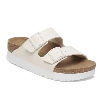 Birkenstock Sandali Arizona Pap Flex Platform Birko Flor Eggshell Bianco | Birkenstock | 