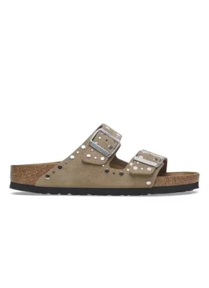 Birkenstock Sandali Arizona Rivet Taupe Suede Marrone 1029390