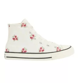 Converse Scarpe Chuck Taylor All Star Rose Cross Stitch Kids Bianco A12636C