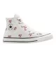 Converse Scarpe Chuck Taylor All Star Rose Cross Stitch Jr Bianco A12635C