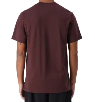 Converse T-Shirt Go-To All Star Patch Standard-Fit Rugged Brown Marrone Rosso | Converse | 