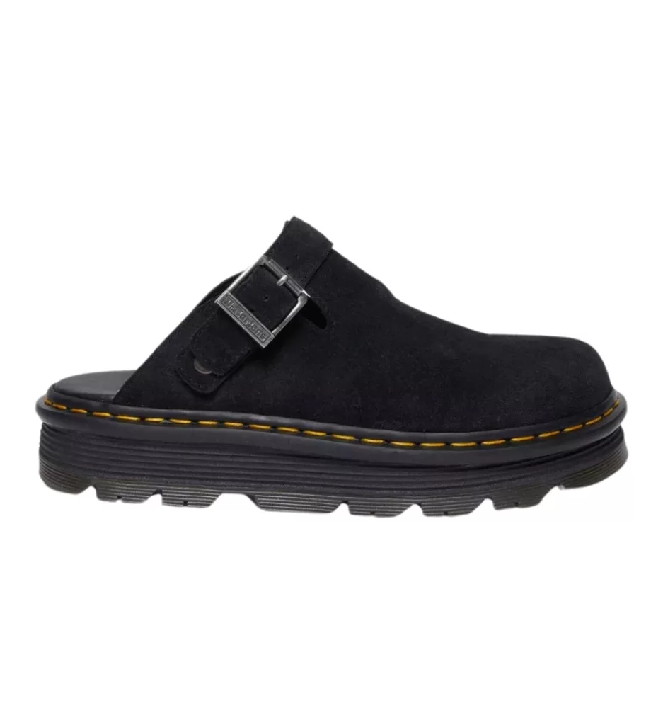 Dr. Martens Ciabatte Mules Platform Zebzag Eh Suede Nero 31657001