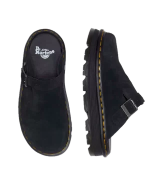 Dr. Martens Ciabatte Mules Platform Zebzag Eh Suede Nero | Dr Martens | 