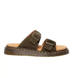 Dr. Martens Sandali Josef Dms Olive Bronx Suede Verde Marrone 41083300