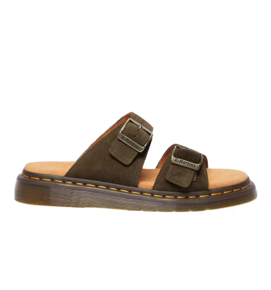 Dr. Martens Sandali Josef Dms Olive Bronx Suede Verde Marrone 41083300