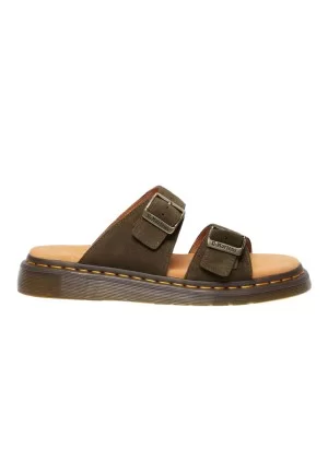 Dr. Martens Sandali Josef Dms Olive Bronx Suede Verde Marrone 41083300