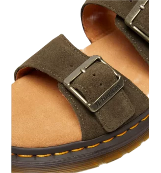 Dr. Martens Sandali Josef Dms Olive Bronx Suede Verde Marrone | Dr Martens | 
