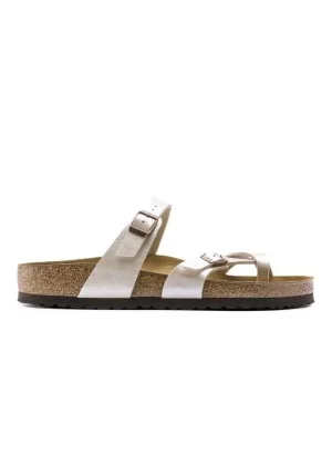 Birkenstock Sandali Mayari Graceful Pearl White Birko Flor Bianco 0071661