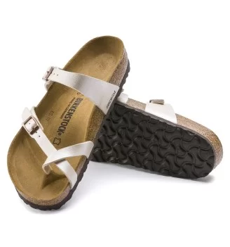 Birkenstock Infradito Mayari Graceful Pearl White Birko Flor Bianco | Birkenstock | 