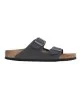 Birkenstock Sandali Arizona Velvet Gray Birkibuc Grigio 1029162