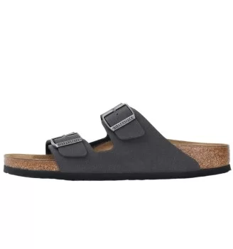 Birkenstock Sandali Arizona Velvet Gray Birkibuc Grigio | Birkenstock | 