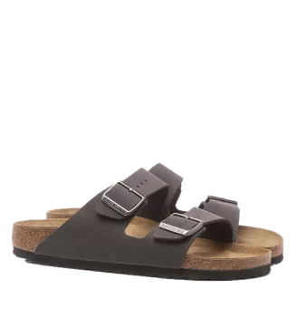 Birkenstock Sandali Arizona Velvet Gray Birkibuc Grigio | Birkenstock | 