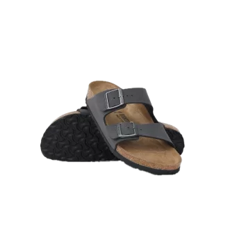 Birkenstock Sandali Arizona Velvet Gray Birkibuc Grigio | Birkenstock | 