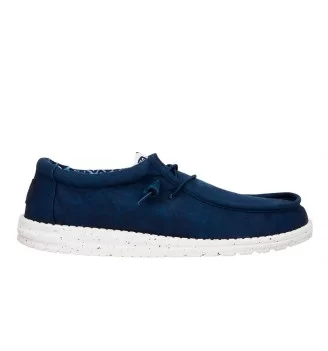 Hey Dude Scarpe Wally Stretch Canvas Blu Navy HD.40700 410