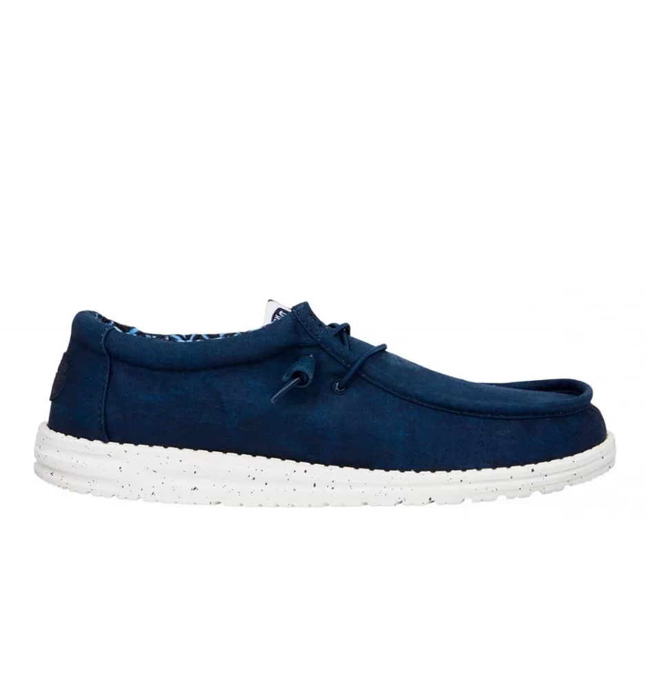 Hey Dude Scarpe Wally Stretch Canvas Blu Navy HD.40700 410