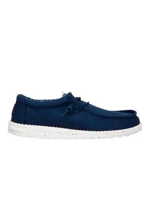 Hey Dude Scarpe Wally Stretch Canvas Blu Navy HD.40700 410