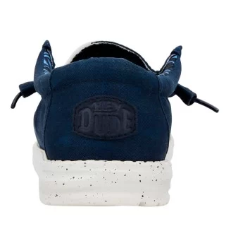 Hey Dude Scarpe Wally Stretch Canvas Blu Navy | Hey Dude | 