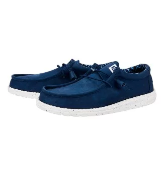Hey Dude Scarpe Wally Stretch Canvas Blu Navy | Hey Dude | 